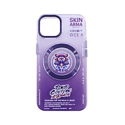 Magnetic Case Skinarma Design for Apple iPhone 14 Purple